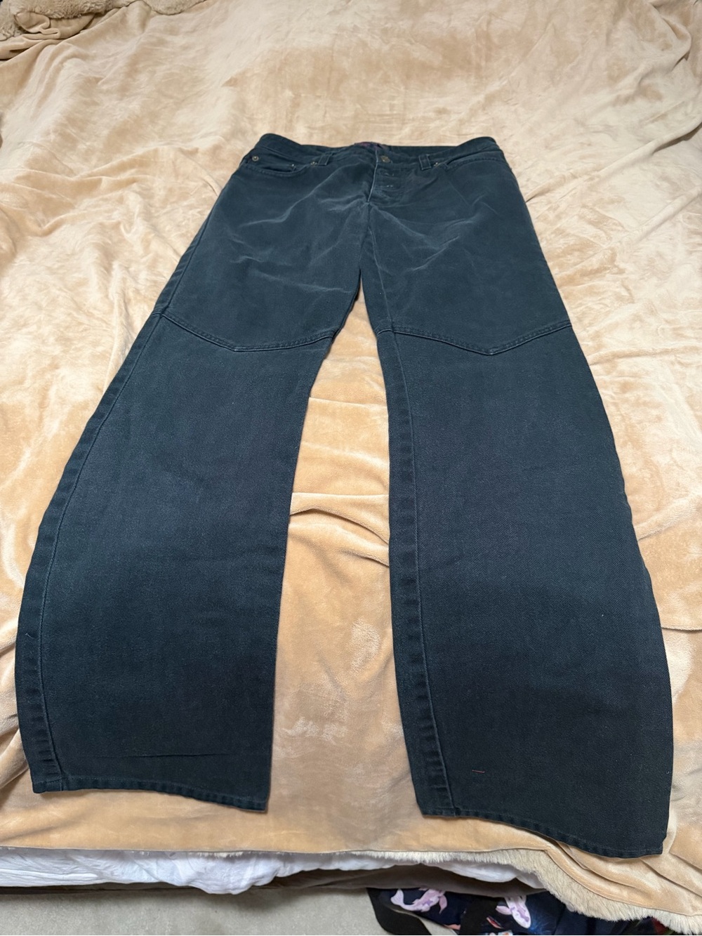 Ralph Lauren Black Denim Wide-Leg Pants Women’s Size 2